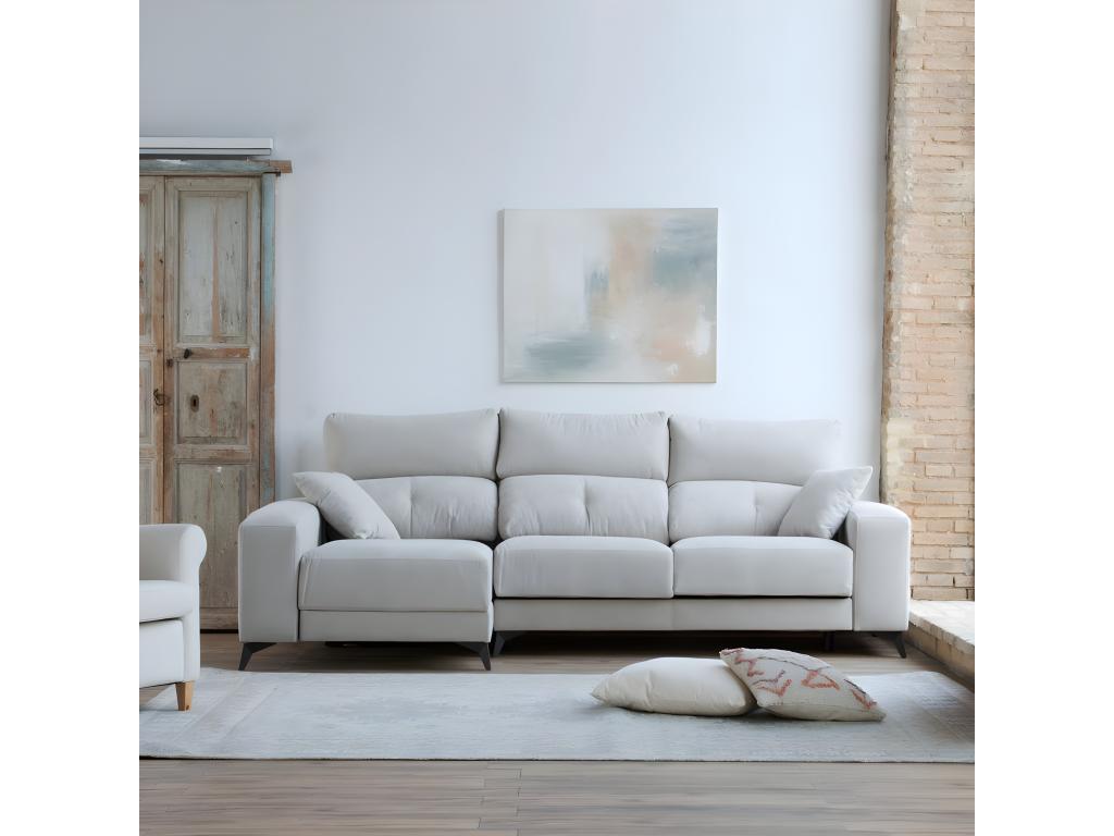 Canapé beige, 280 x 152 x 105 cm