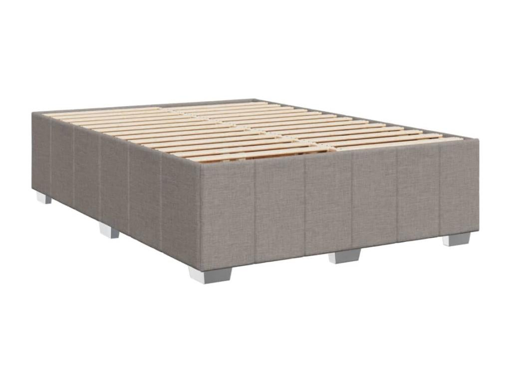Matelas en tissu taupe, 200 x 144 x 150,5 cm