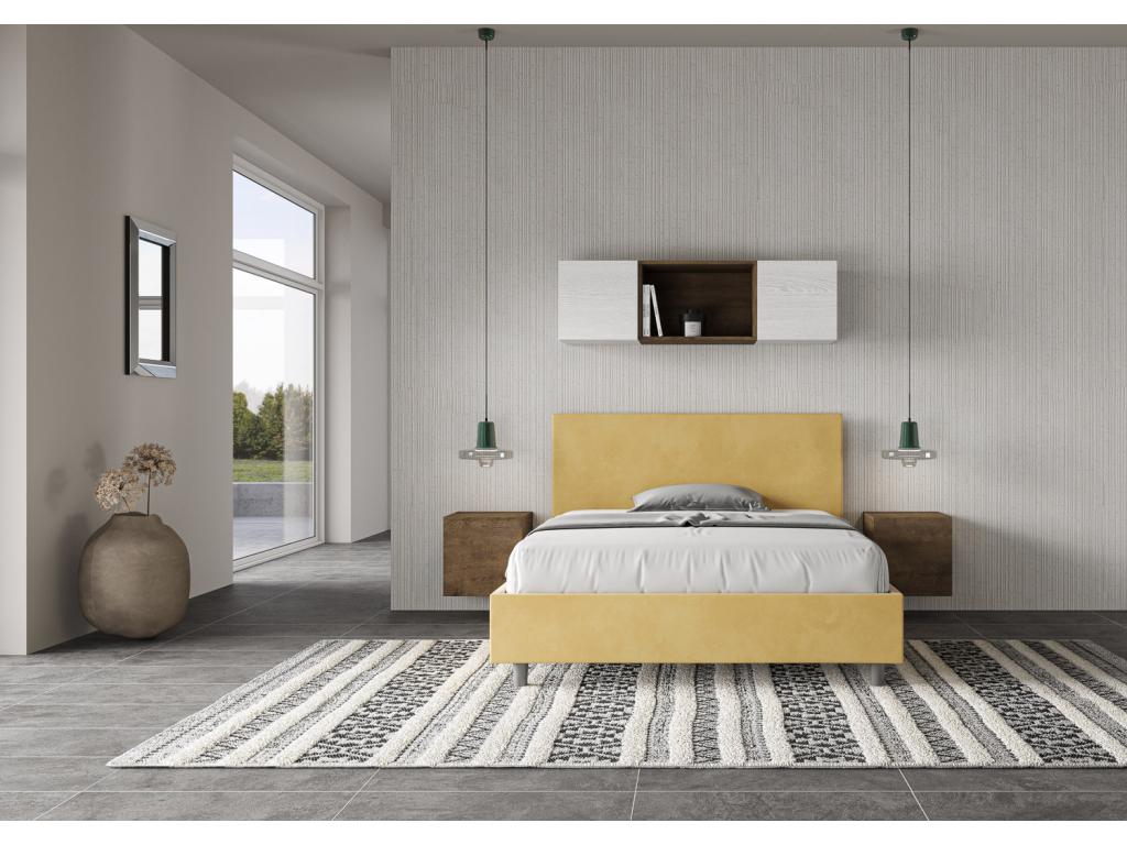 Sommier jaune, 155 x 212 x 106 cm