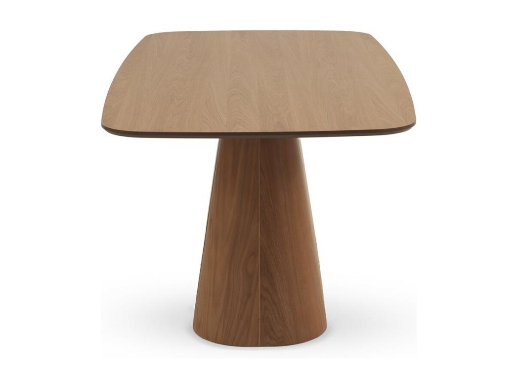 Table de salle à manger naturelle, 200 x 100 x 75 cm