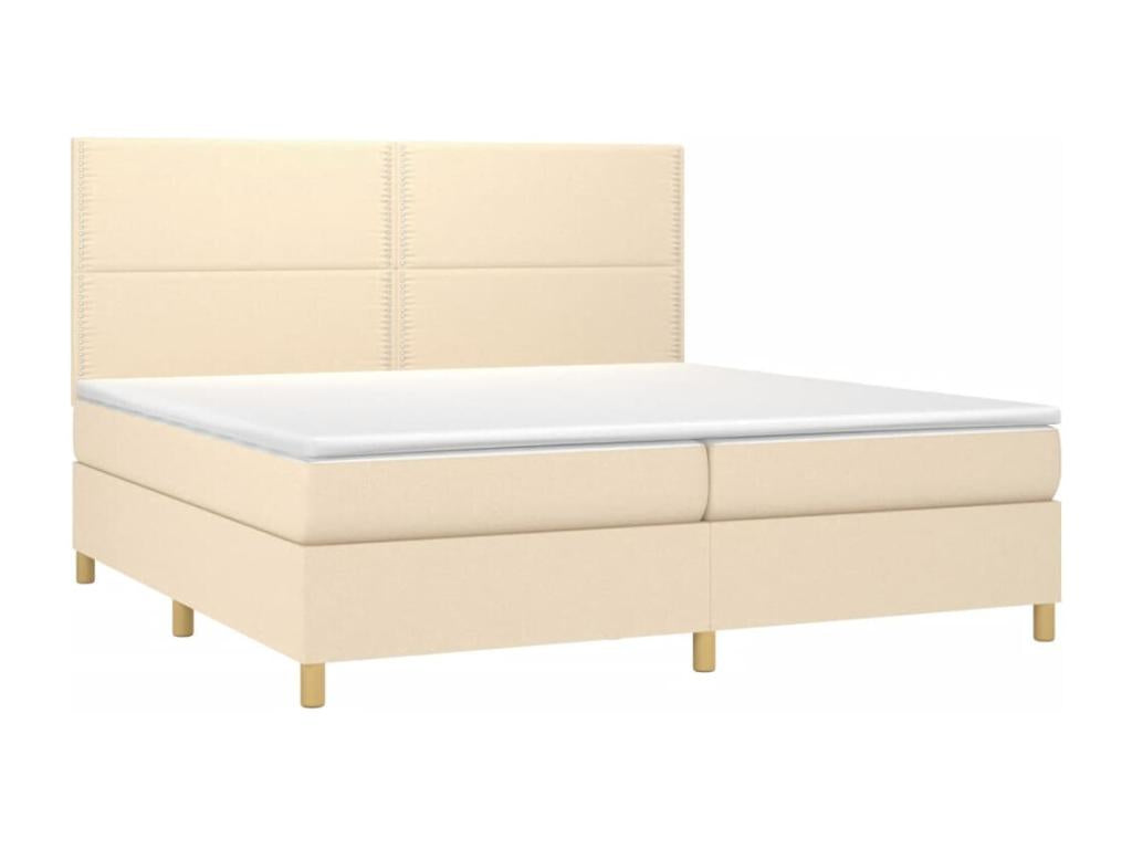 Matelas en tissu blanc, 203 x 200 x 118 cm