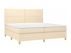 Matelas en tissu blanc, 203 x 200 x 118 cm