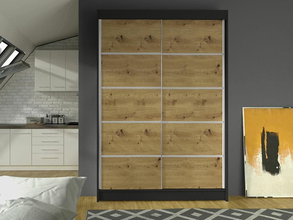 Armoire marron, 58 x 58 x 200 cm