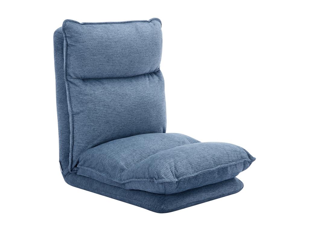 Fauteuil d'appoint en tissu bleu, 57 x 75,5 x 71 cm