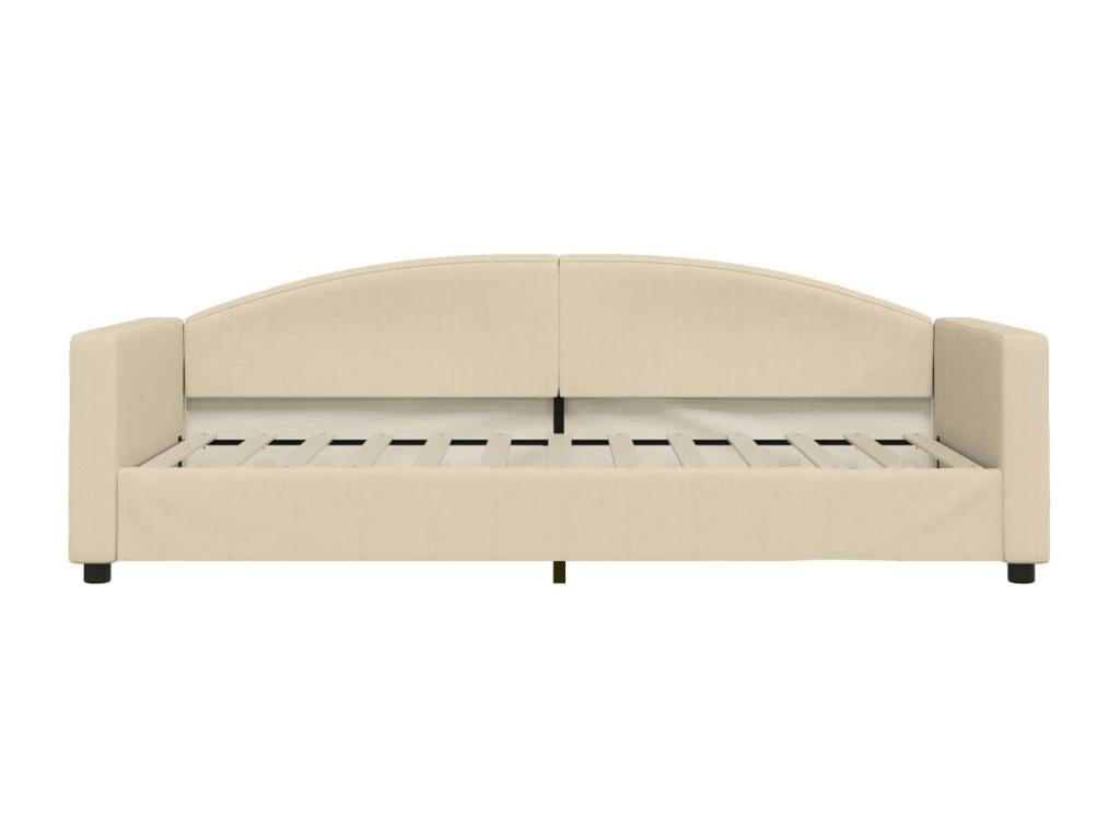 Matelas en tissu crème, 223 x 100 x 75 cm