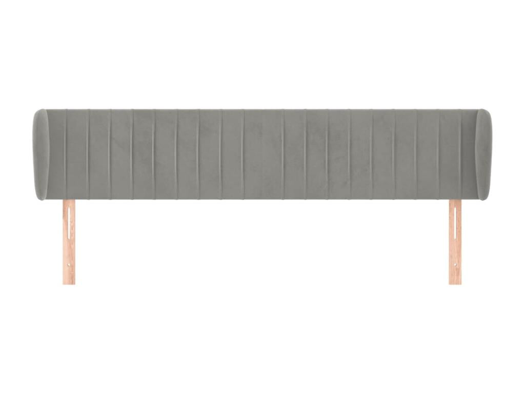 Cadre de lit gris, 183 x 23 x 88 cm