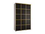 Armoire noire 3 portes, 150 x 45 x 235 cm
