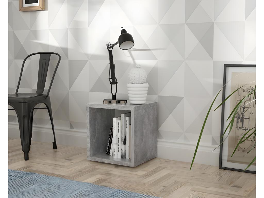 Étagère grise, 38 x 33 x 38 cm