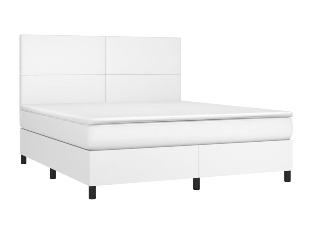 Matelas blanc avec éclairage LED, 203 x 180 x 118 cm