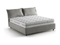 Matelas en tissu gris avec rangement, 215 x 155 x 95 cm