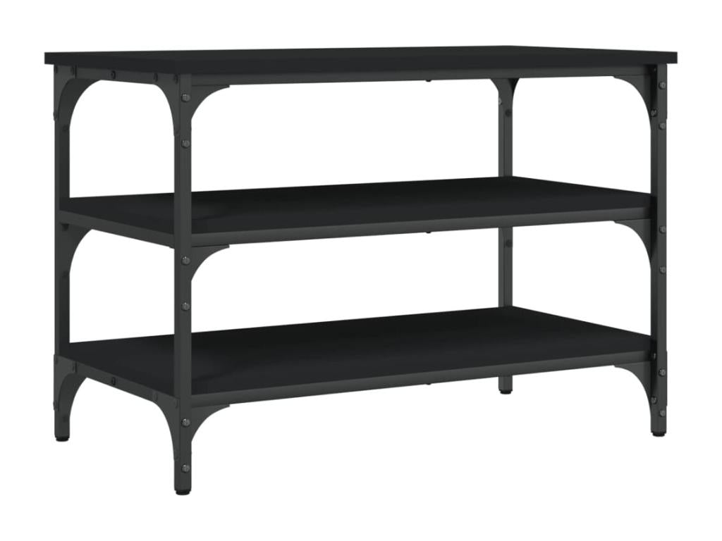 Banc noir, 70 x 38,5 x 49 cm