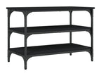 Banc noir, 70 x 38,5 x 49 cm