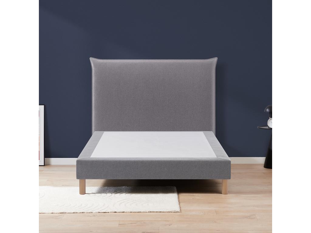 Cadre de lit gris, 200 x 160 x 125 cm