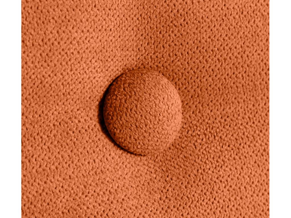 Cadre de lit en tissu orange, 110 x 4 x 105 cm