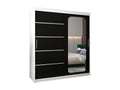 Armoire noire 2 portes, 180 x 62 x 200 cm