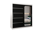 Armoire noire 2 portes, 180 x 62 x 200 cm