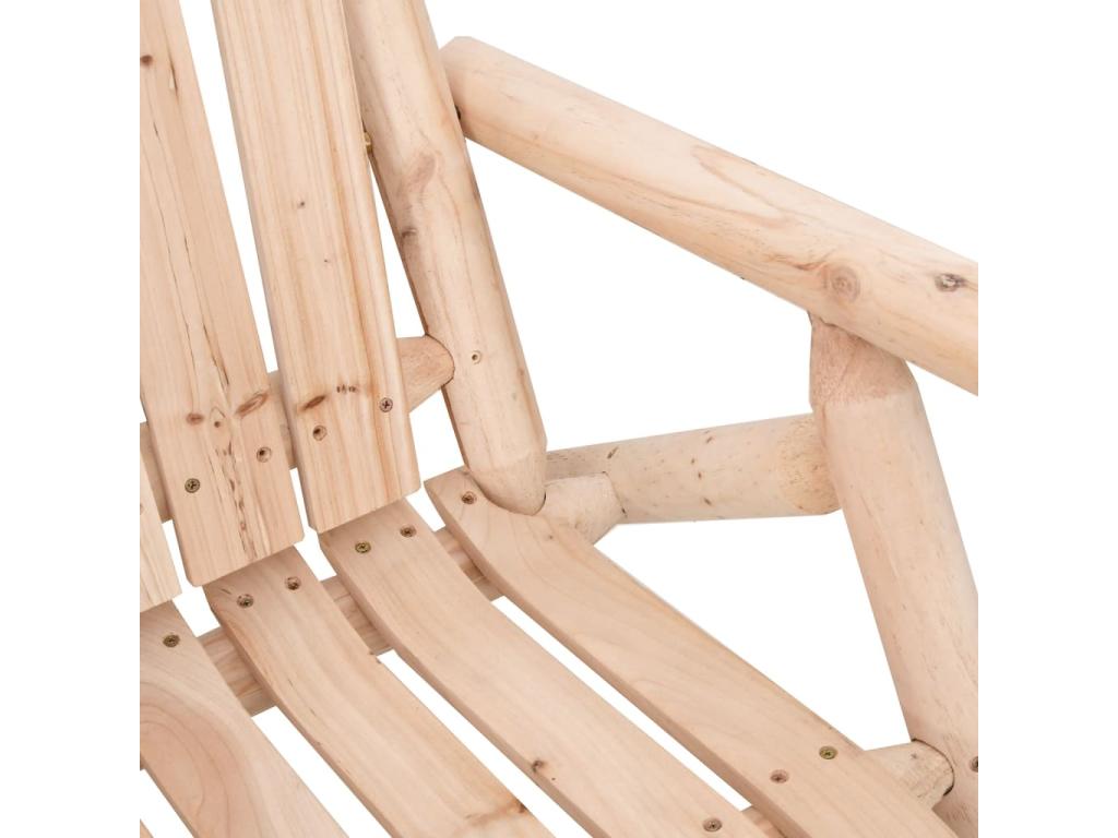 Ensemble de mobilier de jardin 3 pièces en bois massif naturel, 42 x 40 x 39 cm