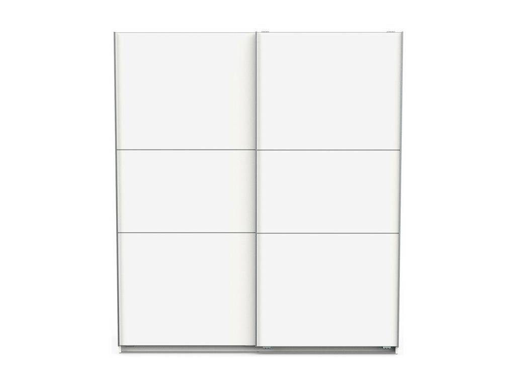 Armoire blanche 2 portes, 178 x 60 x 203 cm
