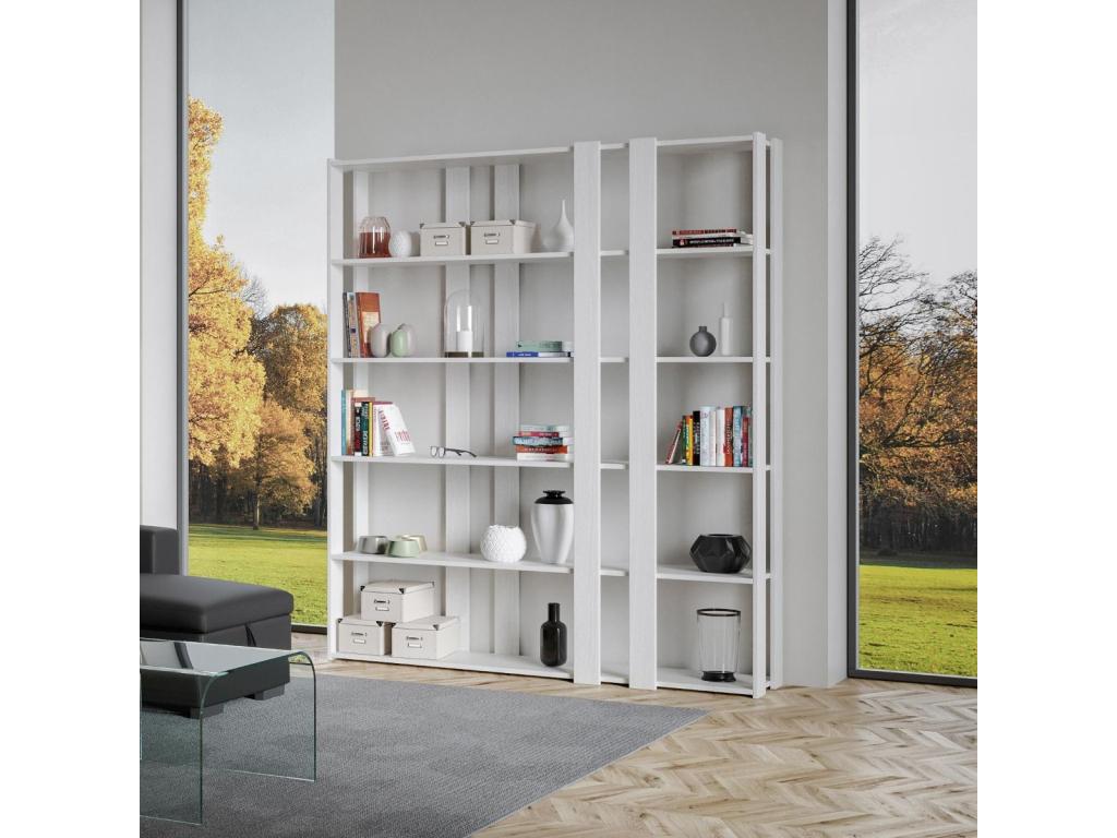 Bibliothèque blanche, 178 x 36 x 204 cm