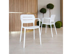 Fauteuil d'appoint blanc, 50 x 47 x 79 cm