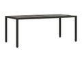 Table en verre noir, 142 x 62 x 69 cm