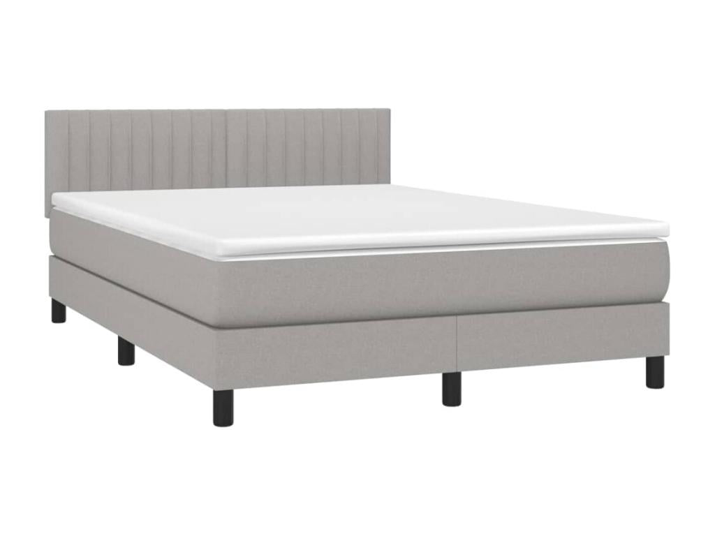 Matelas en tissu gris, 193 x 144 x 88 cm