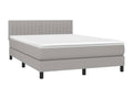 Matelas en tissu gris, 193 x 144 x 88 cm
