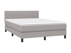Matelas en tissu gris, 193 x 144 x 88 cm