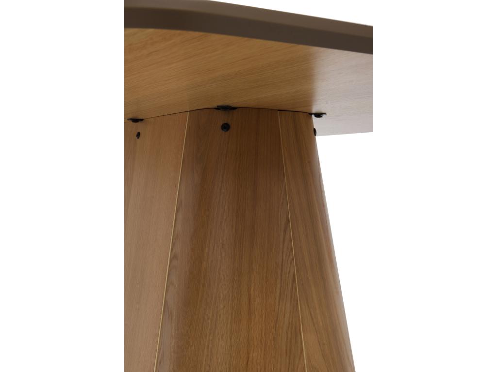 Table de salle à manger naturelle, 200 x 100 x 75 cm