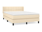 Matelas en tissu crème, 203 x 147 x 88 cm