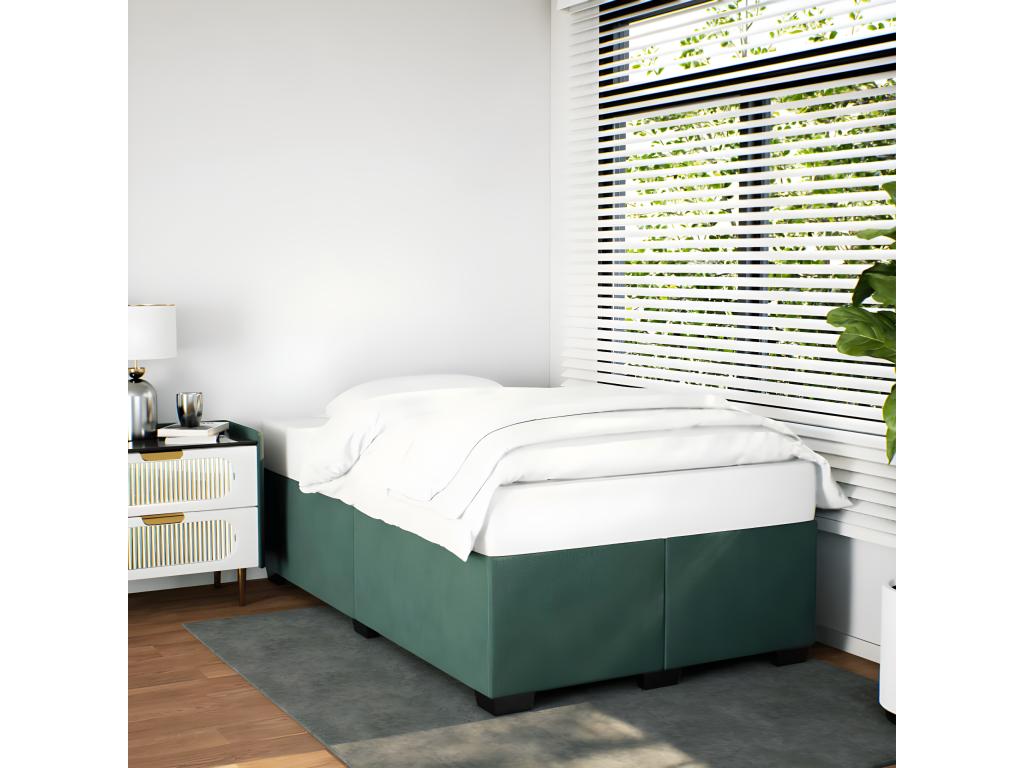 Cadre de lit vert, 200 x 120 x 46 cm