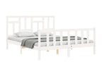 Matelas en bois de pin blanc, 205,5 x 155,5 x 100 cm