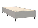 Matelas en tissu gris, 203 x 83 x 128 cm