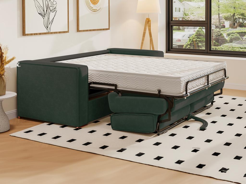 Matelas en bois de pin vert, 195 x 223 x 90 cm
