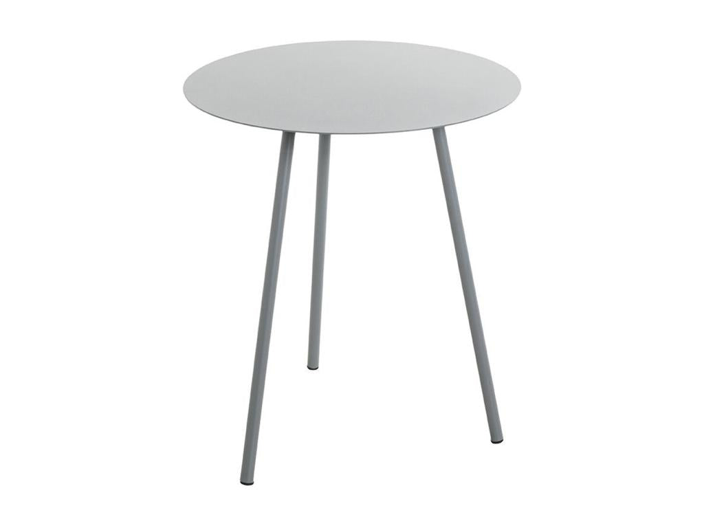 Table d'appoint en métal gris, 40 x 40 x 45 cm