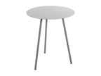 Table d'appoint en métal gris, 40 x 40 x 45 cm