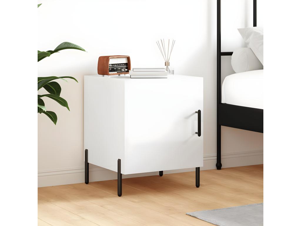 Table blanche, 40 x 40 x 50 cm