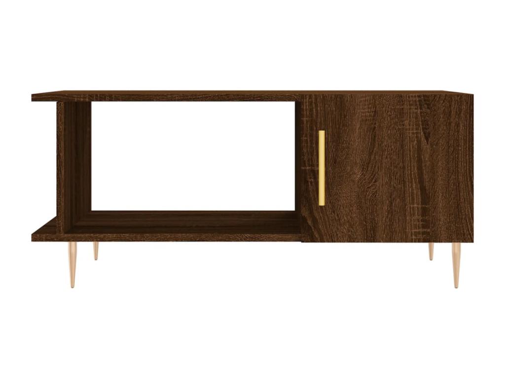 Table basse marron, 90 x 50 x 40 cm