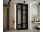 Armoire noire 2 portes, 110 x 45 x 235 cm