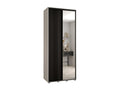 Armoire noire 2 portes, 120 x 60 x 235 cm