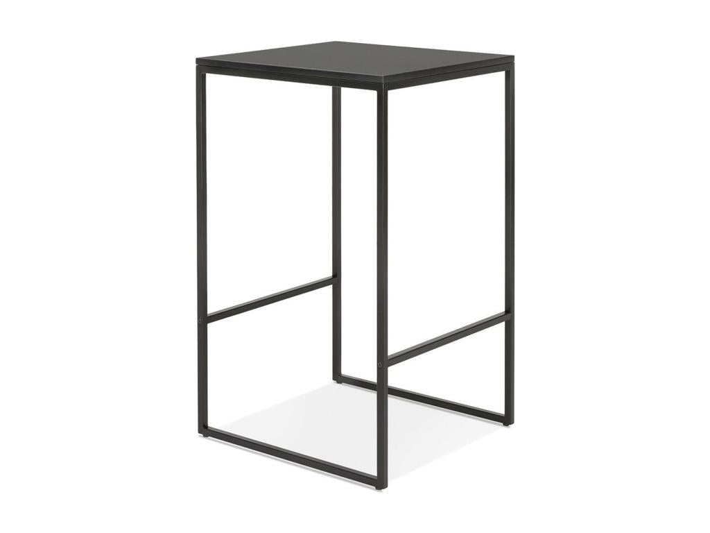 Table d'appoint noire, 60 x 60 x 103 cm