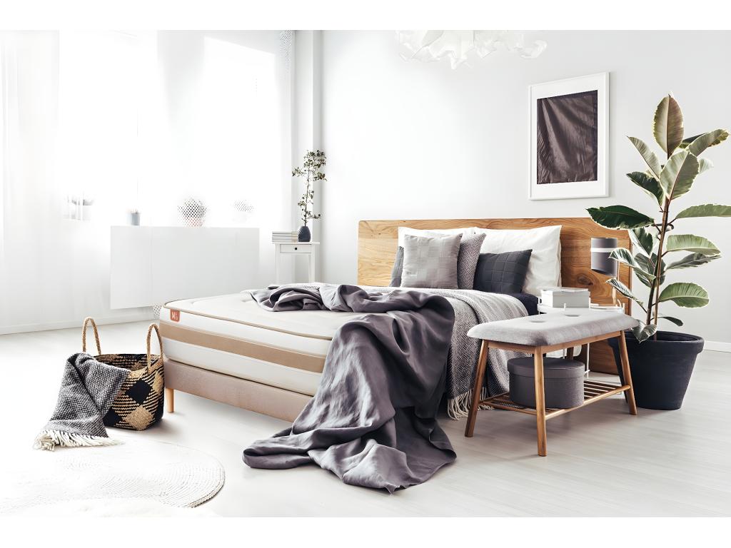 Sommier beige, 200 x 140 x 26 cm